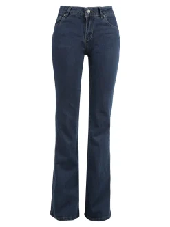 Laura Biagiotti Jeans donna a vita bassa con finale a zampa