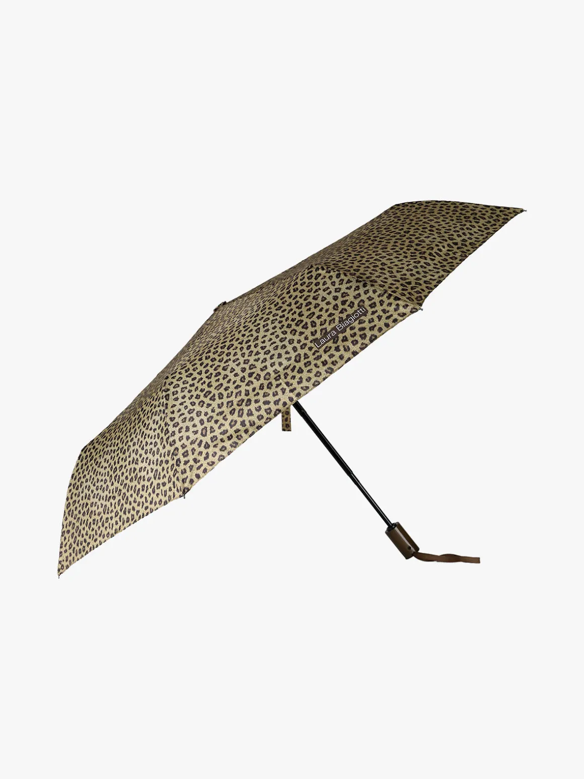 Laura Biagiotti Ombrello animalier pieghevole automatico - beige