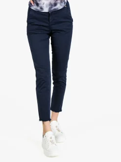 Laura Biagiotti Pantaloni da donna chino con finale sfrangiato