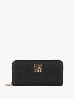 Laura Biagiotti Portafoglio da donna in ecopelle con zip - nero