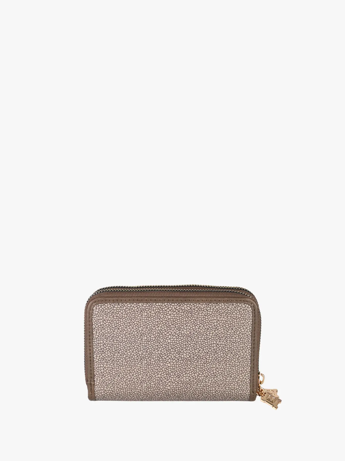 Laura Biagiotti Portafoglio donna con stampe e doppia tasca con zip - taupe