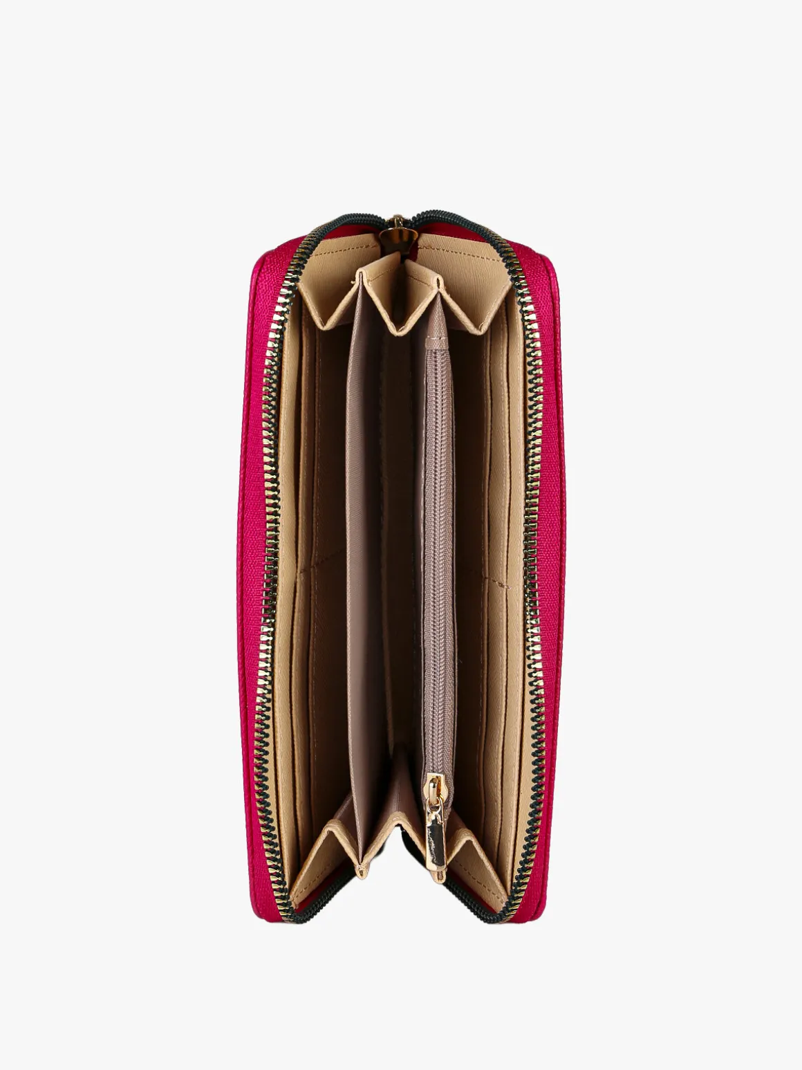 Laura Biagiotti Portafoglio da donna in ecopelle con zip - fucsia
