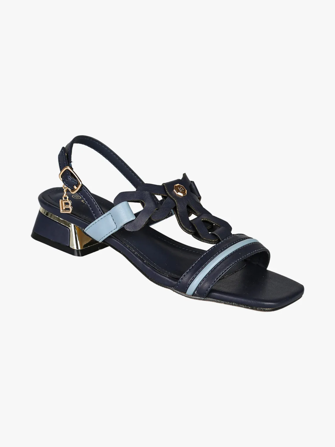 Laura Biagiotti Sandali da donna con cinturino alla caviglia con fibbia - blu scuro