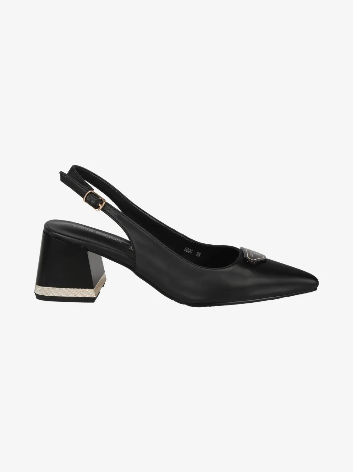 Laura Biagiotti Slingback donna a punta con tacco e cinturino con fibbia