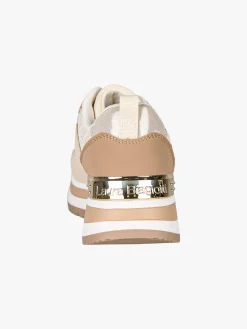 Laura Biagiotti Sneakers da donna con paltform e glitter - beige