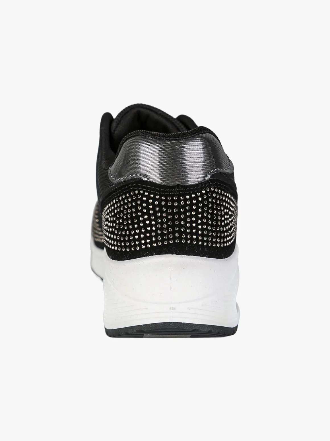 Laura Biagiotti Sneakers donna con micro borchie e zeppa con air - nero