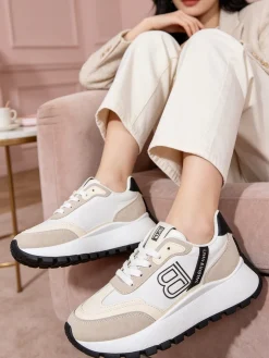 Laura Biagiotti Sneakers donna stringate con platform - nero