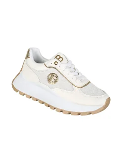 Laura Biagiotti Sneakers donna stringate con platform - beige