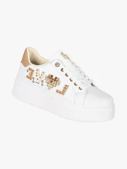 Laura Biagiotti Sneakers donna gioiello con platform - oro