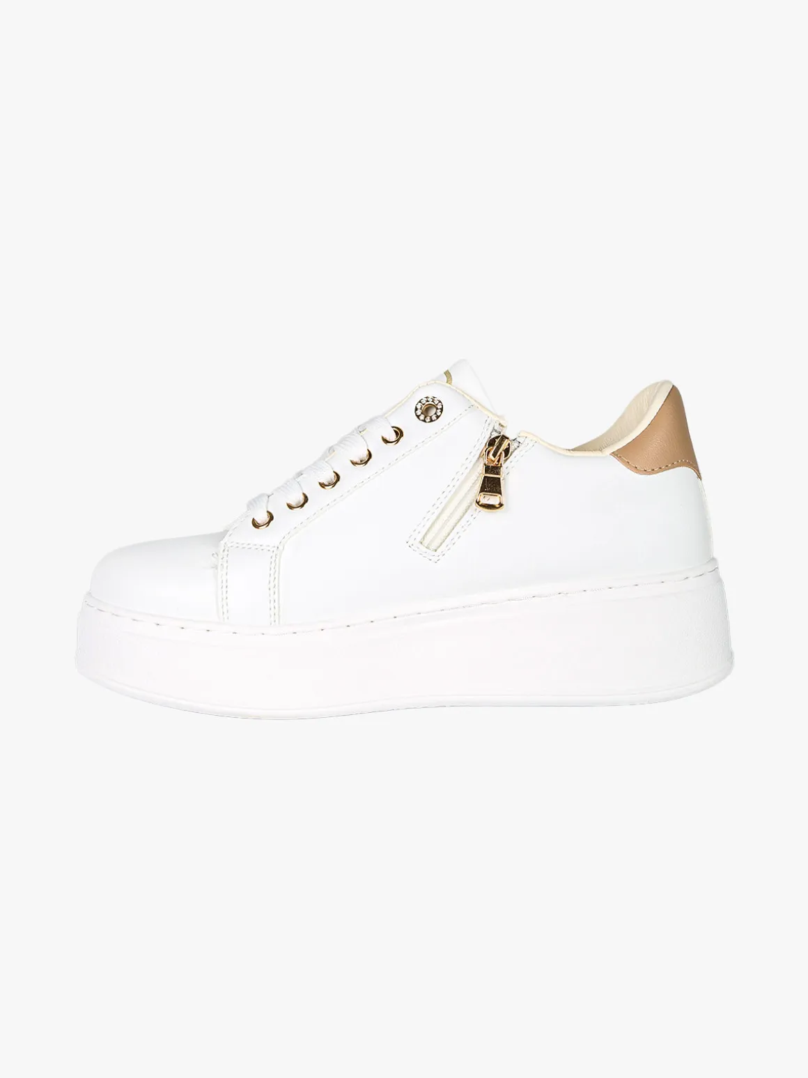 Laura Biagiotti Sneakers donna gioiello con platform - oro