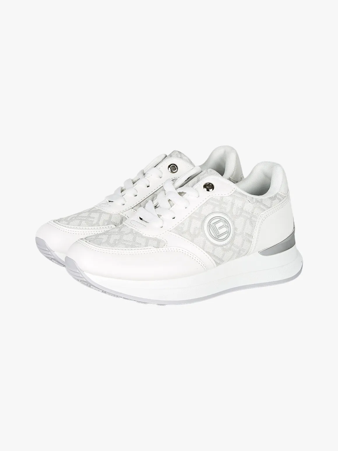 Laura Biagiotti Sneakers donna stringate con platform - bianco