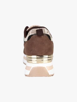 Laura Biagiotti Sneakers donna stringate con platform - moro