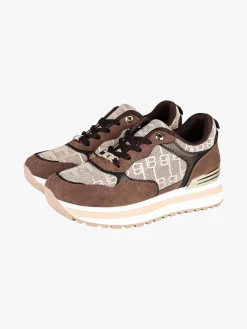 Laura Biagiotti Sneakers donna stringate con platform - moro