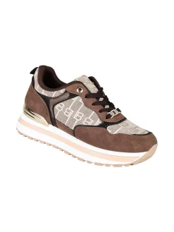 Laura Biagiotti Sneakers donna stringate con platform - moro