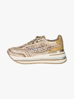 Laura Biagiotti Sneakers donna traforate con platform - oro