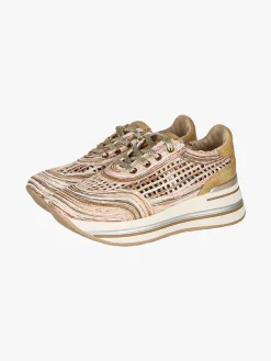 Laura Biagiotti Sneakers donna traforate con platform - oro