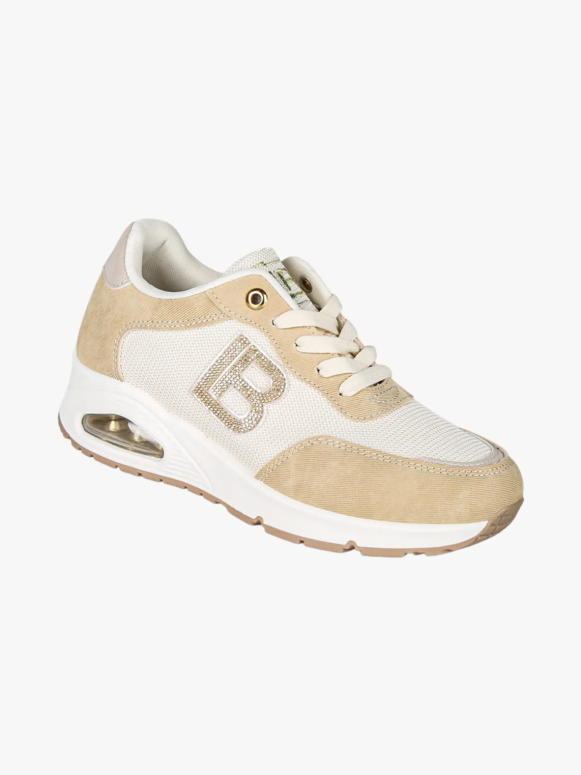 Laura Biagiotti Sneakers donna stringate con air - beige