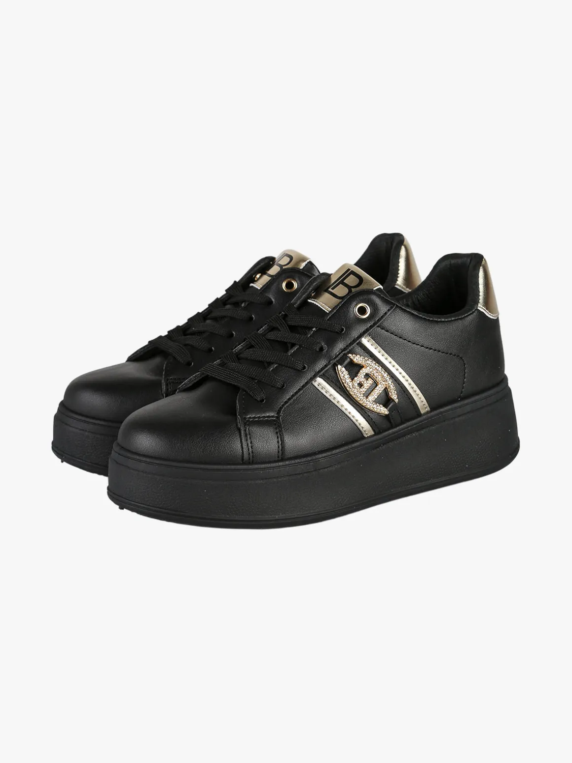 Laura Biagiotti Sneakers donna stringate con platform - nero