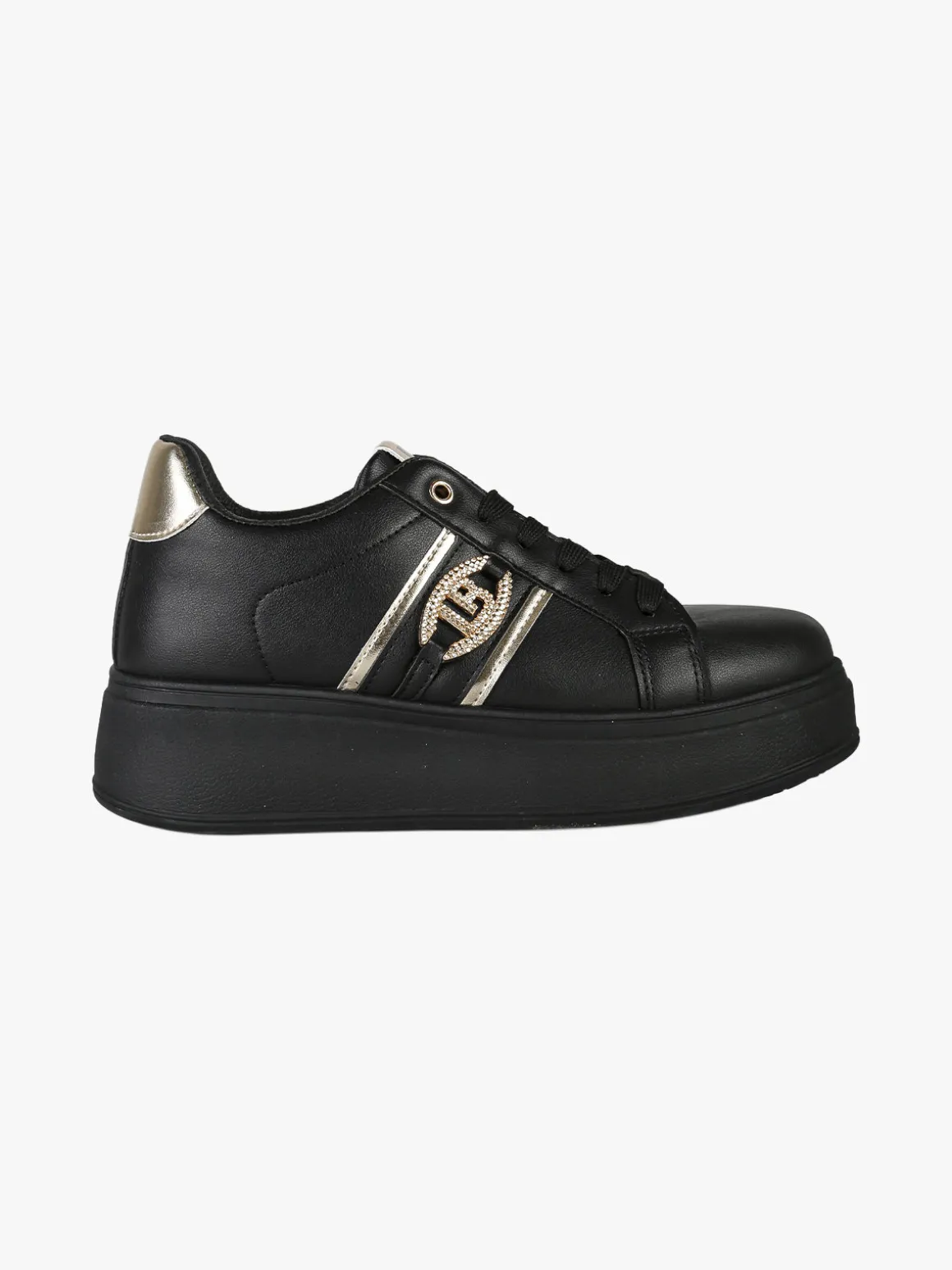 Laura Biagiotti Sneakers donna stringate con platform - nero