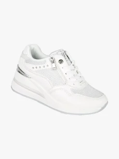 Laura Biagiotti Sneakers donna con zeppa e zip - bianco
