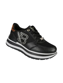 Laura Biagiotti Sneakers donna stringate con platform - nero