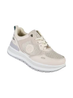 Laura Biagiotti Sneakers donna lurex con platform - argento