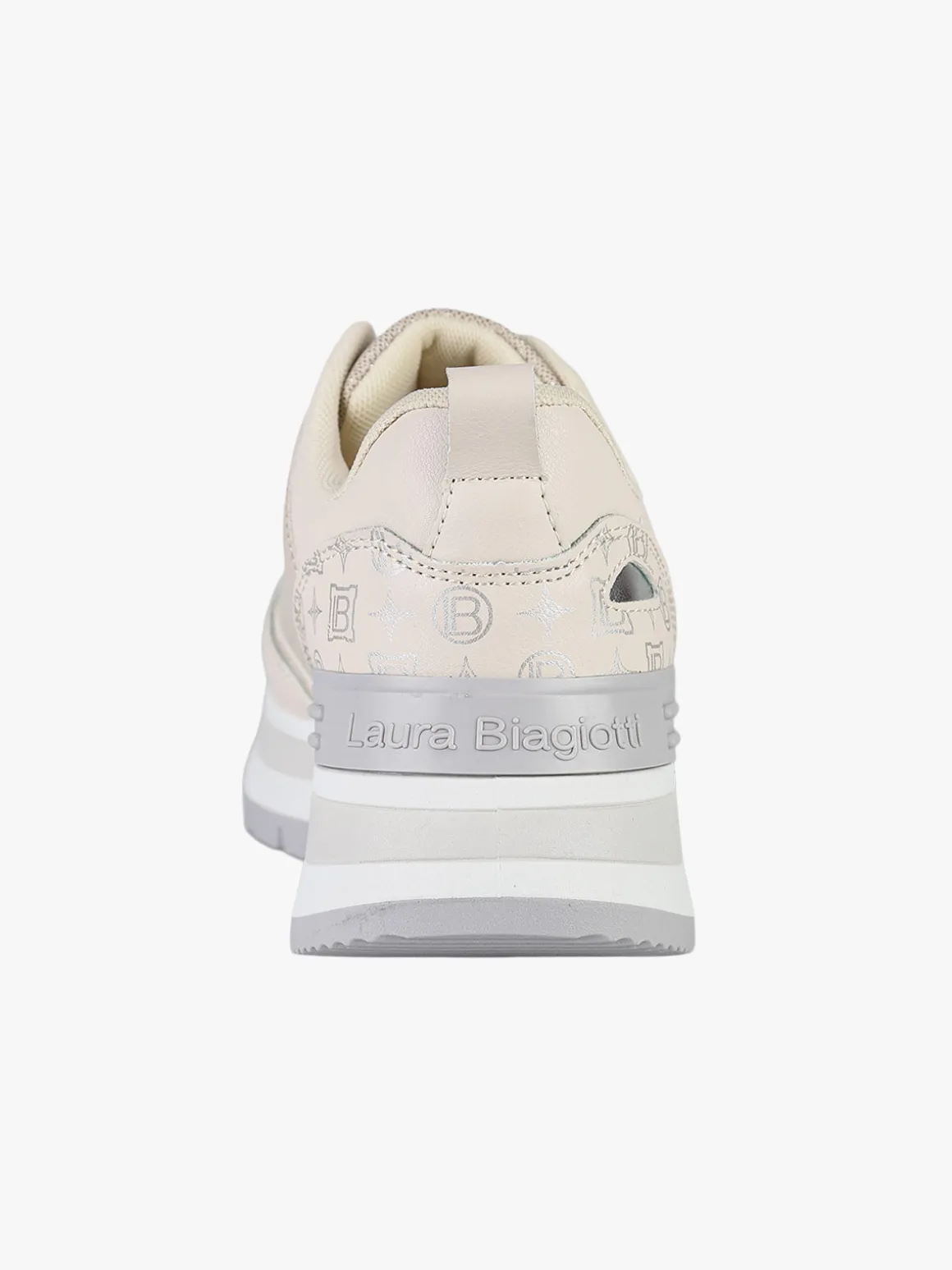 Laura Biagiotti Sneakers donna lurex con platform - argento