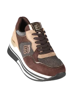 Laura Biagiotti Sneakers donna con strass e zeppa
