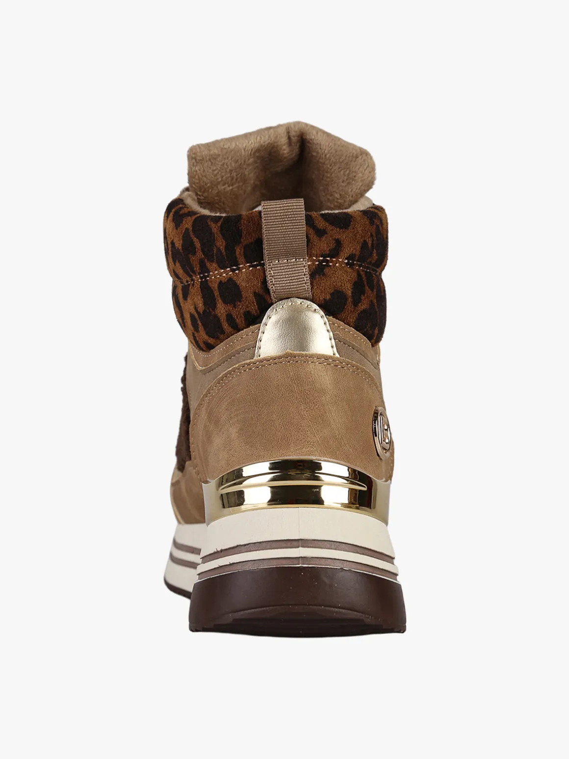 Laura Biagiotti Sneakers donna alte con platform e interno in ecopelo - marrone