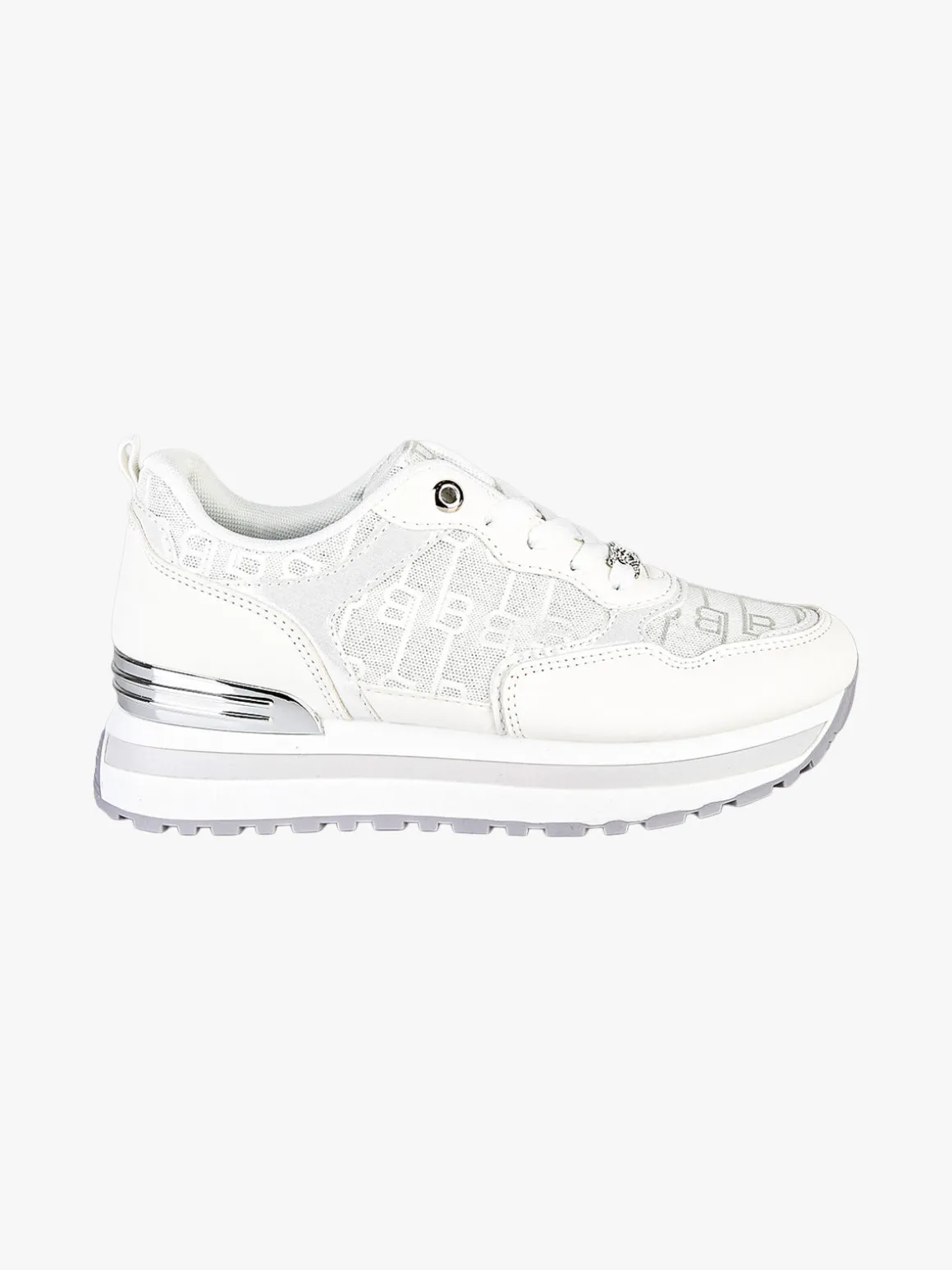 Laura Biagiotti Sneakers donna stringate con platform - bianco