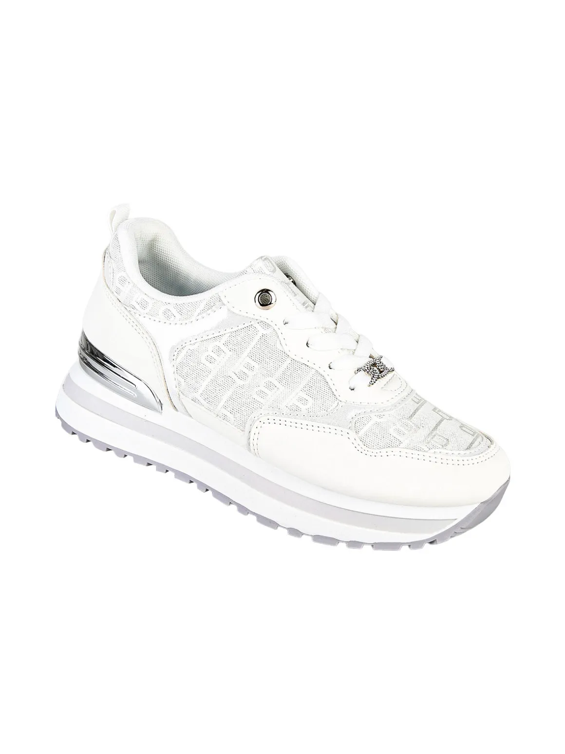 Laura Biagiotti Sneakers donna stringate con platform - bianco