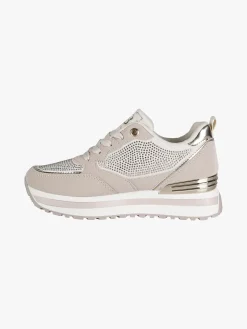 Laura Biagiotti Sneakers donna stringate con strass e platform