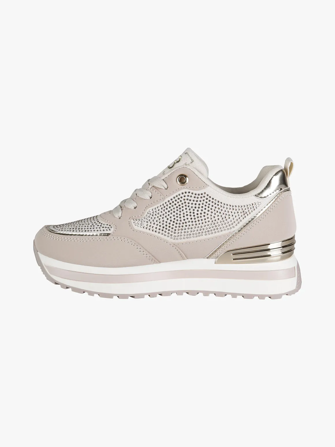 Laura Biagiotti Sneakers donna stringate con strass e platform