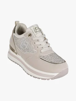 Laura Biagiotti Sneakers donna stringate con strass e platform