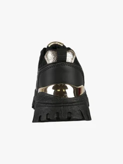 Laura Biagiotti Sneakers donna sportive lurex con suola alta - nero