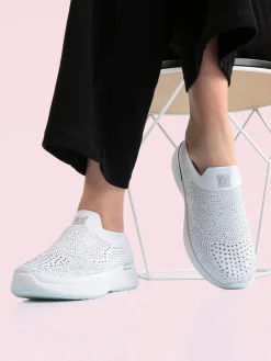 Laura Biagiotti Sneakers donna slip on con strass