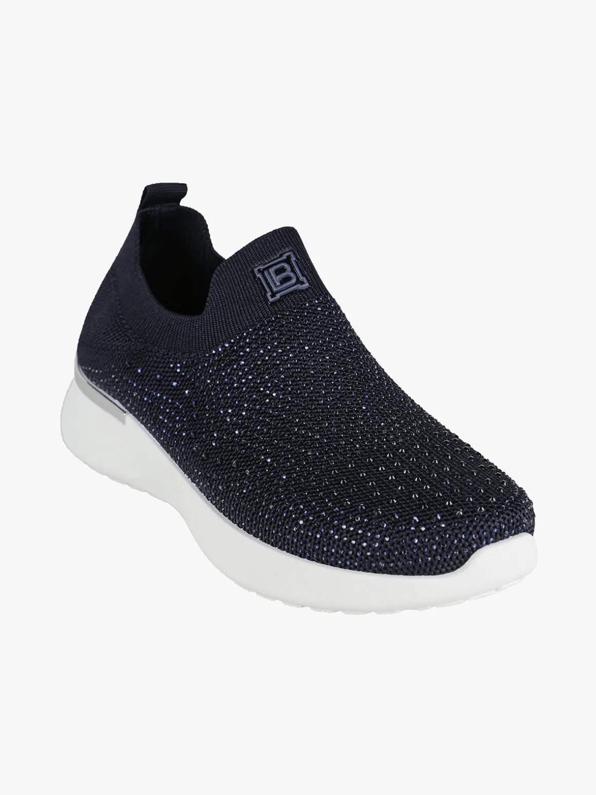 Laura Biagiotti Sneakers donna slip on con strass