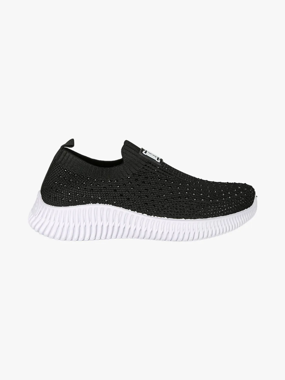 Laura Biagiotti Sneakers donna slip on con borchie - nero