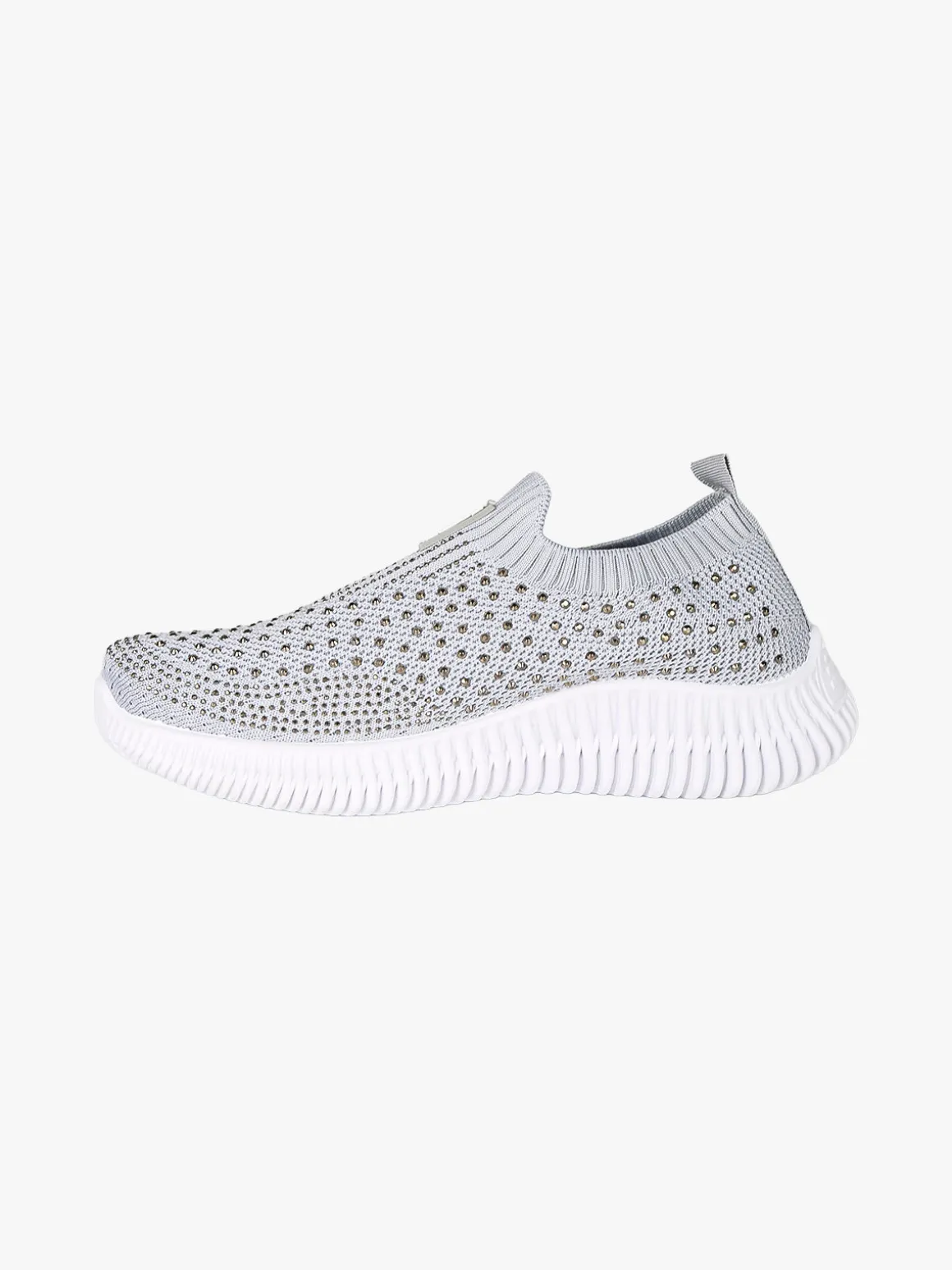 Laura Biagiotti Sneakers donna slip on con borchie - grigio