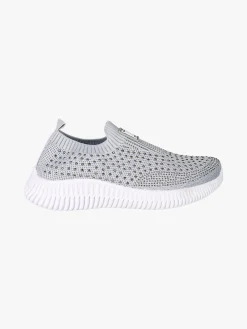 Laura Biagiotti Sneakers donna slip on con borchie - grigio