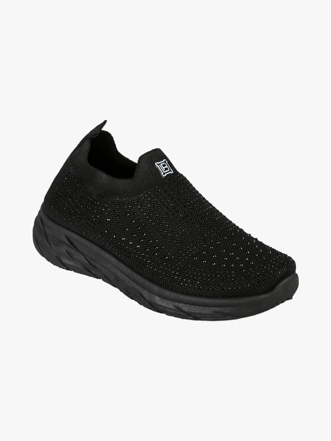 Laura Biagiotti Sneakers donna slip on con borchie - nero