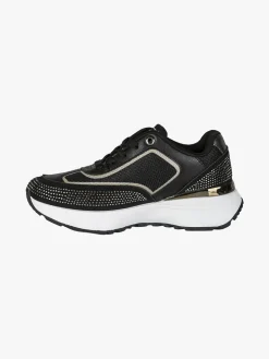 Laura Biagiotti Sneakers donna stringata con micro borchie - nero