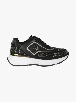 Laura Biagiotti Sneakers donna stringata con micro borchie - nero