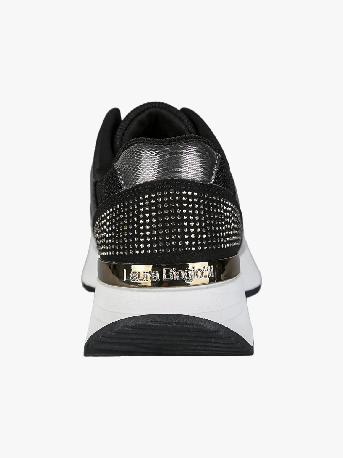 Laura Biagiotti Sneakers donna stringata con micro borchie - nero