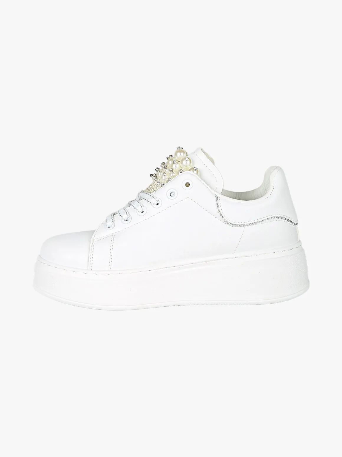 Laura Biagiotti Sneakers gioiello da donna con platform - bianco