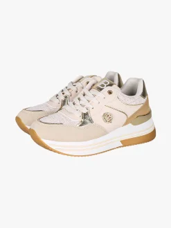 Laura Biagiotti Sneakers stringate da donna con paltform - beige