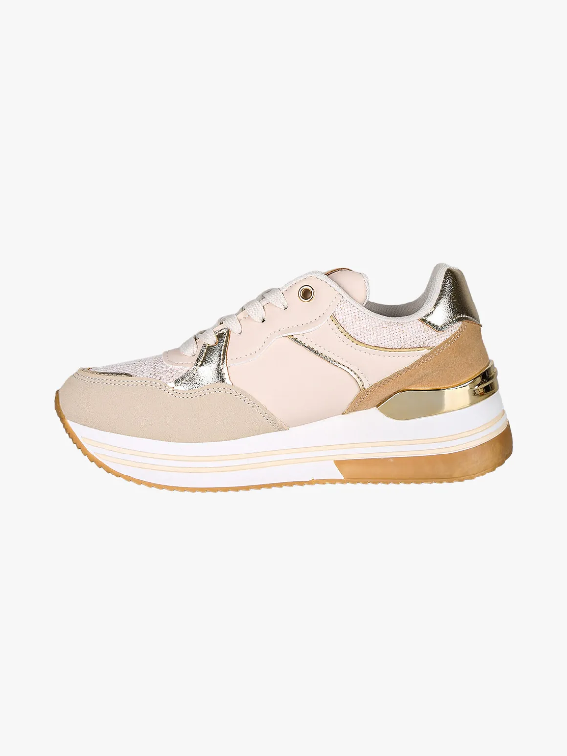 Laura Biagiotti Sneakers stringate da donna con paltform - beige