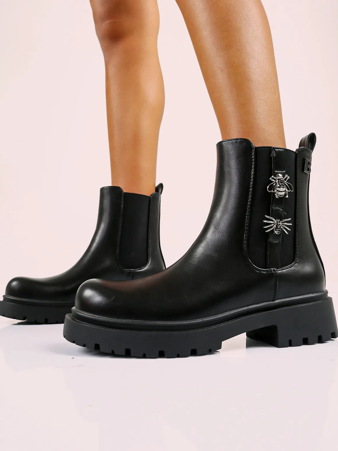 Laura Biagiotti Stivaletti chelsea donna con dettagli - nero