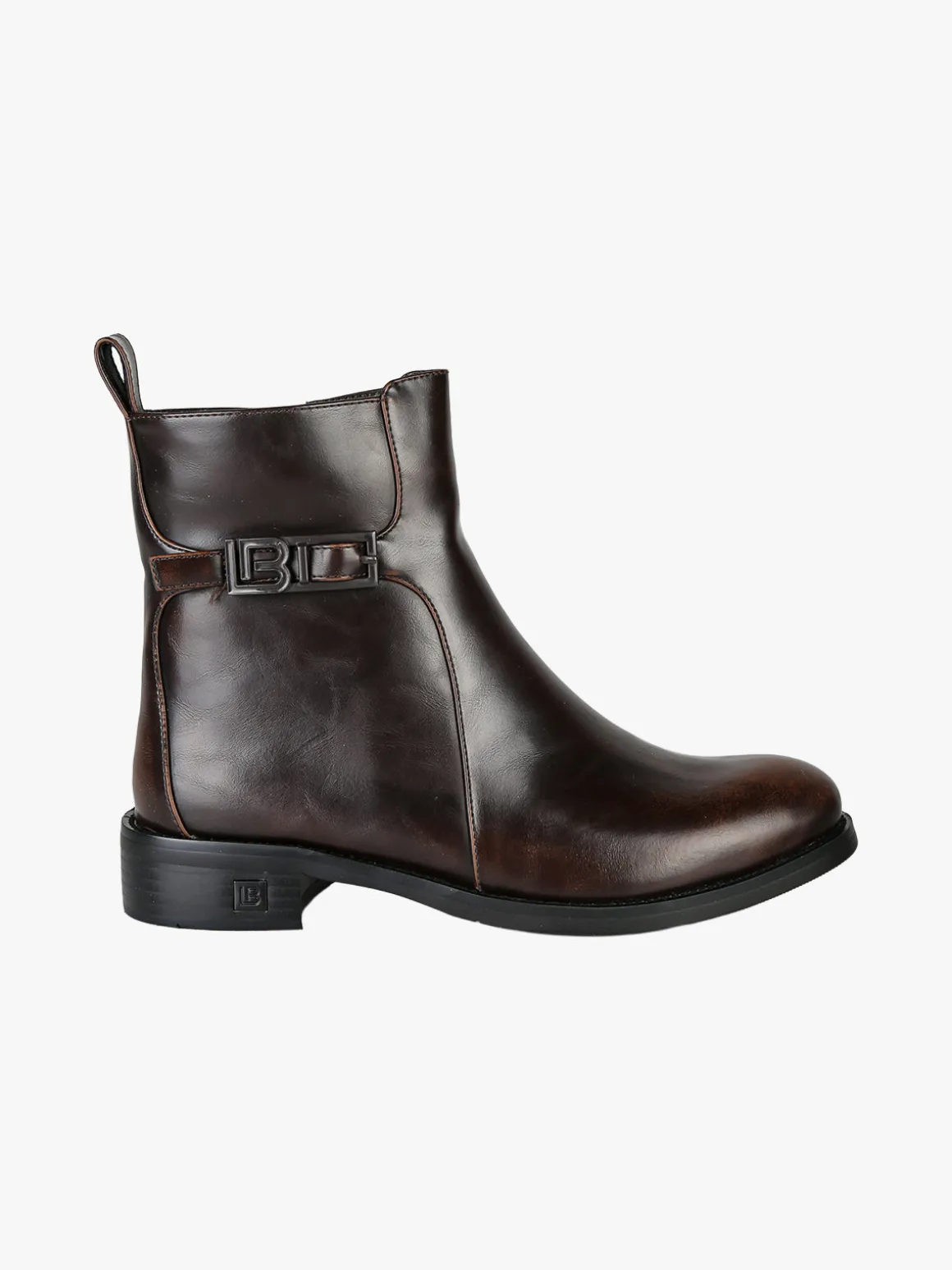 Laura Biagiotti Stivaletti donna minimal bassi con zip - moro