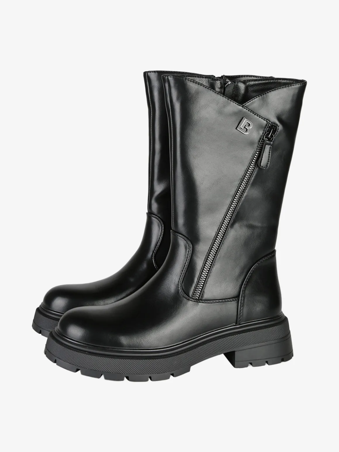 Laura Biagiotti Stivaletti donna chunky con cerniere - nero